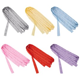 FINGERINSPIRE 12 Yards/11M Polyester Snap Button Trim 17mm Wide Snap Button Tape 6 Colors Plastic Snap Button Tape Sewing Fastener Polyester Tape Snap Button Tape for DIY Clothing Sewing Accessories