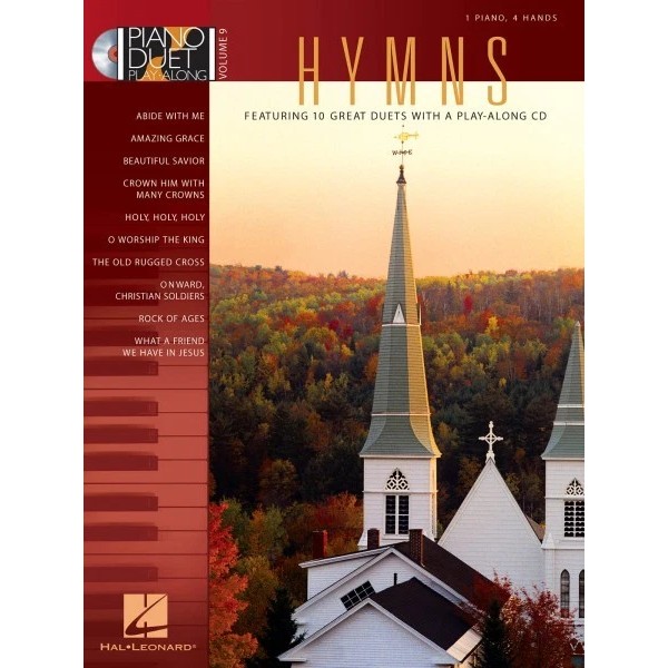 Hymns Sheet Music Piano Duet Play-Along Book and CD NEW