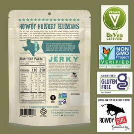 It's Jerky Y'all Vegan Jerky SEA SALT & PEPPER - Beyond Tender and Tasty Vegan Snacks - High Protein, Low Carb, Non-GMO, Gluten-Free, Vegetarian, Whole30 (2-Pack)