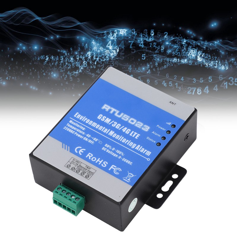 RTU5023 GSM 3G 4G LTE Environment Alarm 0‑36V Temperature Humidity