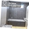 COHEALI Water Barrier Shower Walk-in Shower Water Blocker Easy Application