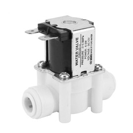 Water Solenoid Valve, DC 12V DC Plastic Electric Solenoid Valve Water Valve Quick Connect Normally Close Suitable for 3/8" Pipes magnetventil 12v lufthorn