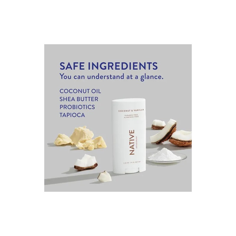 Desodorante En Barra Native Desodorante Coco Y Vainilla Pack De