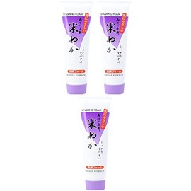 Mihada Komachi Facial Cleansing Foam (rice bran), 4.2 oz (120 g) x 3 Packs