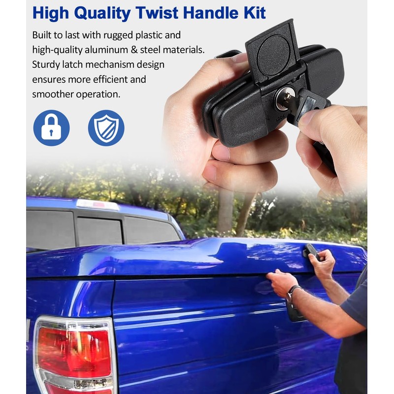 LAIKOU 113436 Twist Handle Kit Replacement for Leer Truck Caps