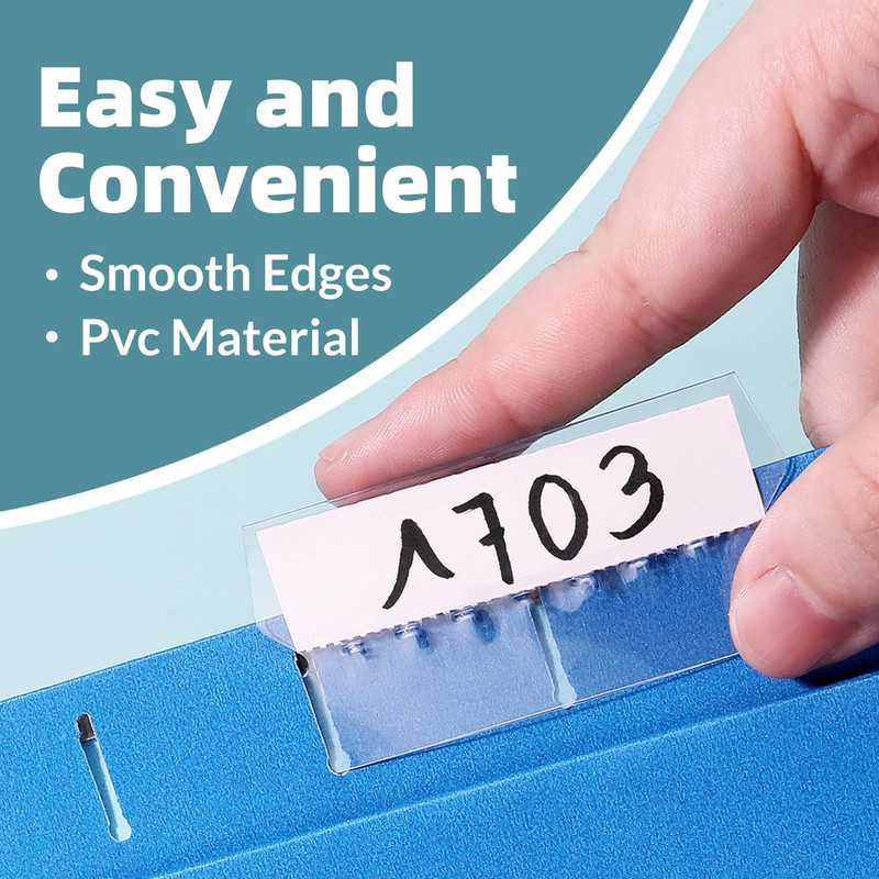 File Folder Tabs, SUNEE 50 Sets Hanging File Folder Labels