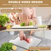 Cutting Boards for Kitchen, Rust-Resistant Double Sided Kitchen Cutting Board,