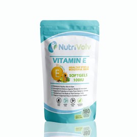 Vitamin E 100IU 180 Softgels | Antioxidant | Protects Cells from Oxidative Stress | Skin Support
