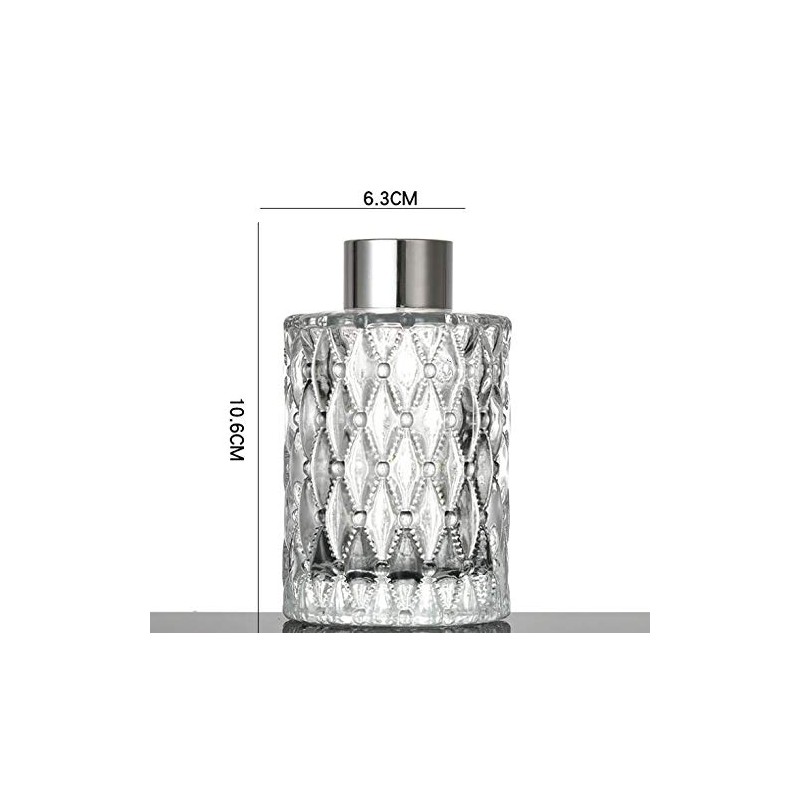 150ML/5oz Clear Glass Diffuser Jars Essential Oil Diffuser Bottle with