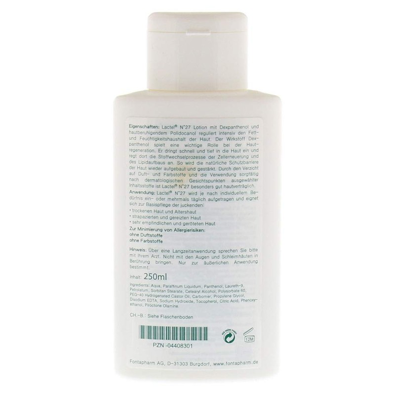 Lactel No. 27 Dexpanthenol-Polidocanol Lotion 250ml