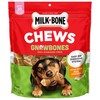 Milk-Bone Chews GnawBones Rawhide Free Dog Treats, Chicken, 30 Long