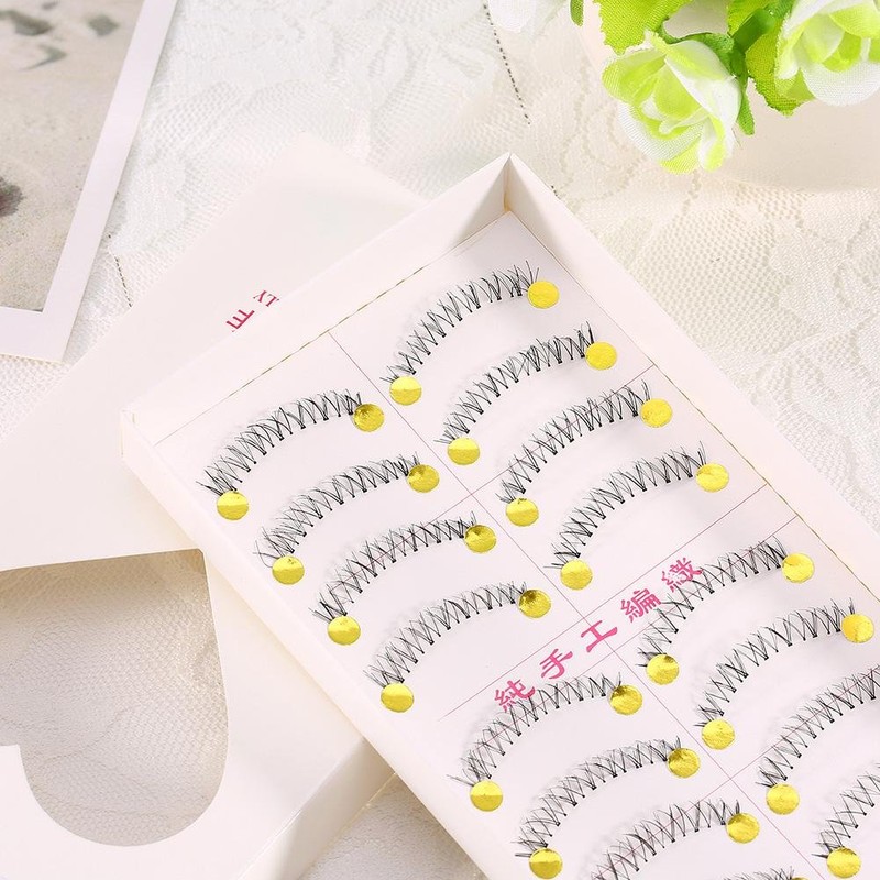 10 Pairs Eyelash Extensions, Daily Makeup Accessories, Pure Handmade Natural