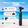 CHIKADIV Mini Scuba Tank, 0.5L Portable Diving Tank up to
