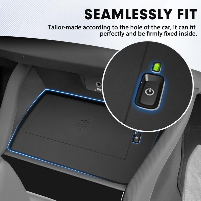 Autorder Car Cup Holder&Wireless Charging Protective Mat for Subaru Forester