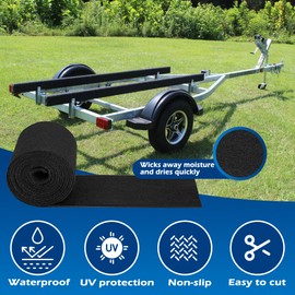 Prolee Boat Trailer Bunk Carpet,100ft x 12in Marine Trailer Bunk Carpet 25oz, Marine Carpet, Boat Carpet Waterproof, Trailer Bunk Padding for Boats, Jet Ski, 5/16 Inch Extra Thick