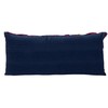 Creative Co-Op Embroidered Fabric Indoor/Outdoor Lumbar Pillow with Botanicals and