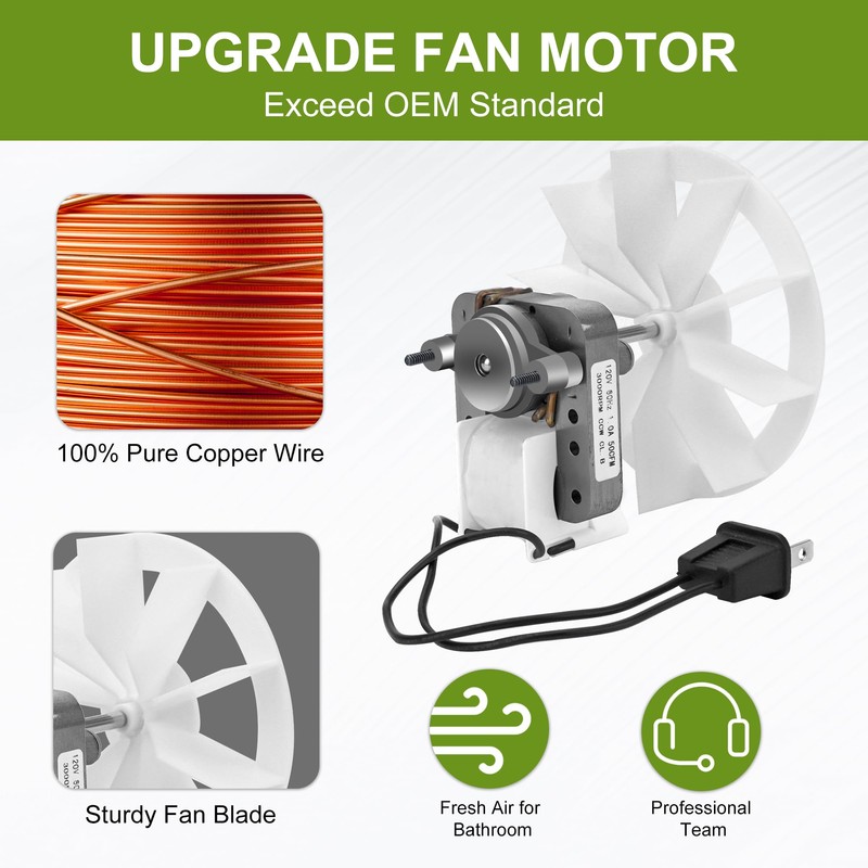 Upgraded Bp27 Fan Motor Replacement for Broan NuTone 678 Replacement