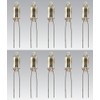 Memotronics A-1C (Amber) Bulbs, 110 V, 0.1429 W, Wire Terminal