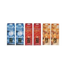Hosley 3 Assorted Fragrance Incese Cones, Dragon Blood, Full Moon and Myrrh Fragrances Infused with Essential Oils, 6-Pack/240pcs Incense Cones