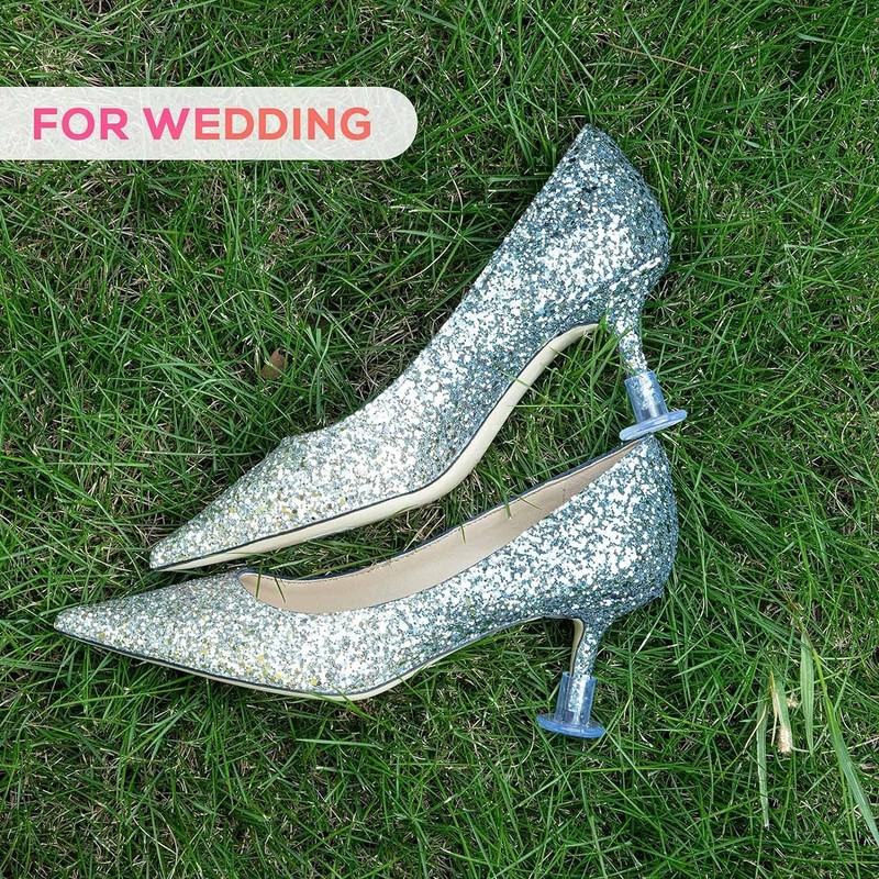 21 Pairs Clear Heel Stoppers, Grass High Heel Protectors for