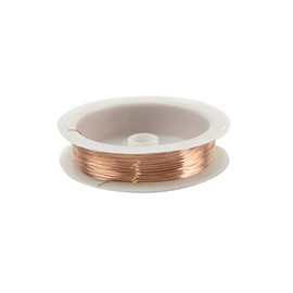 Treasure Gurus 28 Gauge Bare Dead Soft Round Copper Wire Wrapping Hobby Jewelry Repair 30 Yd Roll