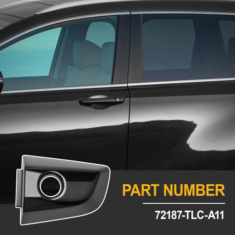 ZyloPlinx Driver Side Outer Door Handle Lock Cylinder Cover w/Hole