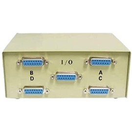CompuCablePlusUSA.com D-Sub Switch Box DB15 Female 4 Way (DB15 Female 4 Way)
