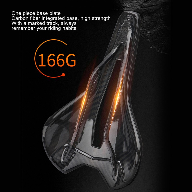 Bike Seat for Men and Women 3D Printed Carbon Fiber