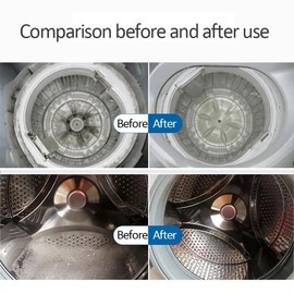 Ruheaou Washing Machine Cleaner Tablets, Deep Clean and Deodorize, 24 Pieces