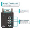 4 Digit Cable Combination Lock 7.1 inches Bold Cable for