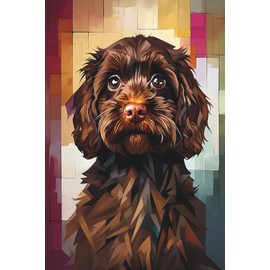 Brown Cockapoo Notebook: Lined Journal, Diary, or Notepad: Great for dog lovers, animal enthusiasts, friends, family, kids, and cockapoo owners
