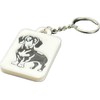 Dog and Cat 3D Printed Keychains, Decorative Zipper Pulls, Black