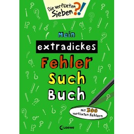 Mein extradickes Fehler-Such-Buch (grün): Mit 300 verflixten Fehlern - Rätsel- und Beschäftigungsbuch für Kinder ab 5 Jahre (Die verflixten Sieben)