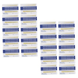 minkissy Sets Supply Kit Tooth Shade Cards Pvc Simple Light Practical for Teeth Comparison Pcs