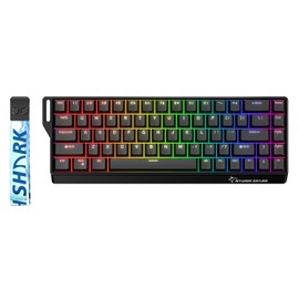 GK GAMAKAY X NaughShark NS68 Teclado para juegos con cable de disparo rápido, teclado mecánico de efecto Hall 65%, tasa de consulta de 8 kHz 0,01 mm RT, Snap Tap, interruptor magnético Outemu