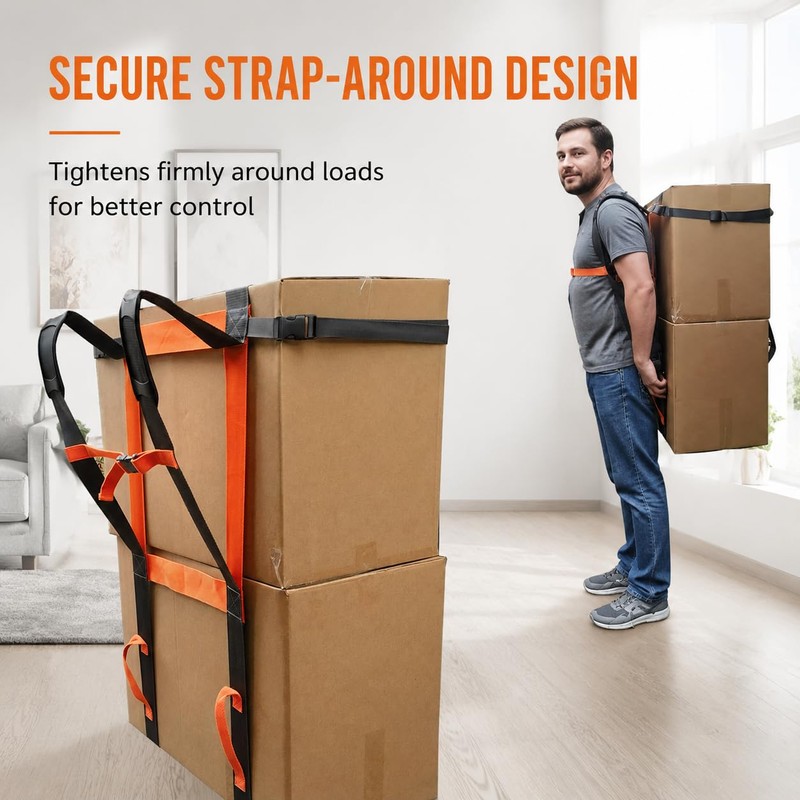 Storbuffs Furniture Moving Straps for One Person, Heavy Duty Lifting