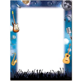 Rock Show Letterhead Letterhead Laser & Inkjet Printer Paper (100 Pack)