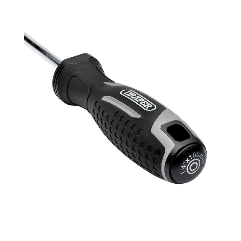 Draper Soft Grip Magnetic Screwdriver Bit Holder, 1/4" x 100mm