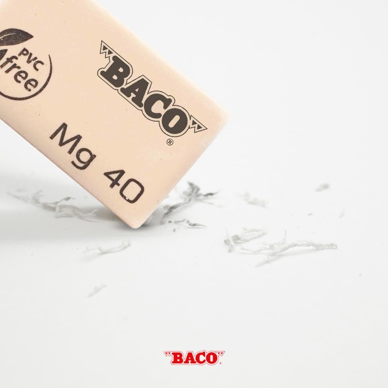 Baco | Goma Migajón MG-40 - Caja con 40 Gomas