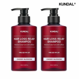 Kundal Caffeine Hair Loss Shampoo 500ml x 2 - Baby Powder x 2 / 쿤달 카페인 탈모샴푸 500ml 2개 - 베이비파우더 2개