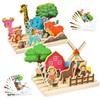 Wooden Puzzle Toy for Toddlers 1-3, Montessori Wooden Toy for