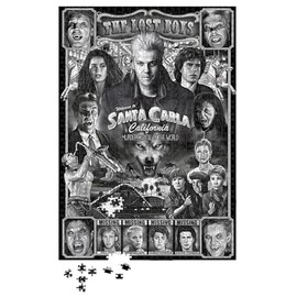 Lost Boys 1000 Piece Jigsaw Puzzle - Santa Carla Lost Boys Montage - Peter Panayis Classic Horror Gothic Horror Jigsaw Puzzle Horror Movie Jigsaw Puzzle for Adults Horror Gift