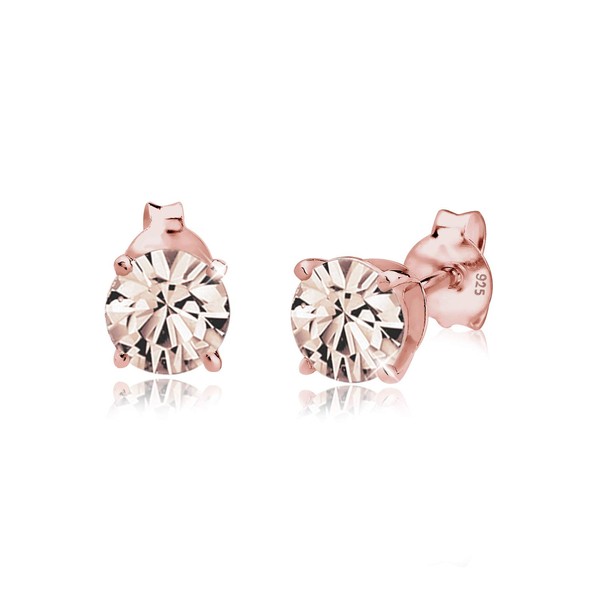 Elli Earrings Ladies Sparkling Round with Crystals in 925 Sterling