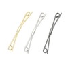 3PCS Shirt Collar Clips Necktie Tie Clips Clip-on Collar Bars