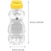 JJLFresheners Yellow Flap Caps 8 Oz Plastic Bear Honey Bottle