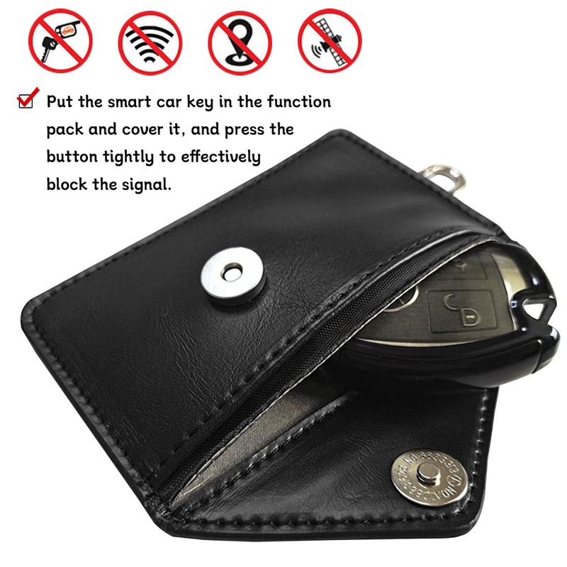 JNNJ Car Key Fob Protector Pouch, Fireproof Waterproof Anti Theft