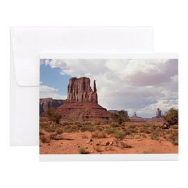 CafePress Monument Valley, Utah, USA 2 4.25" x 5.5" Notecards 10 Pack