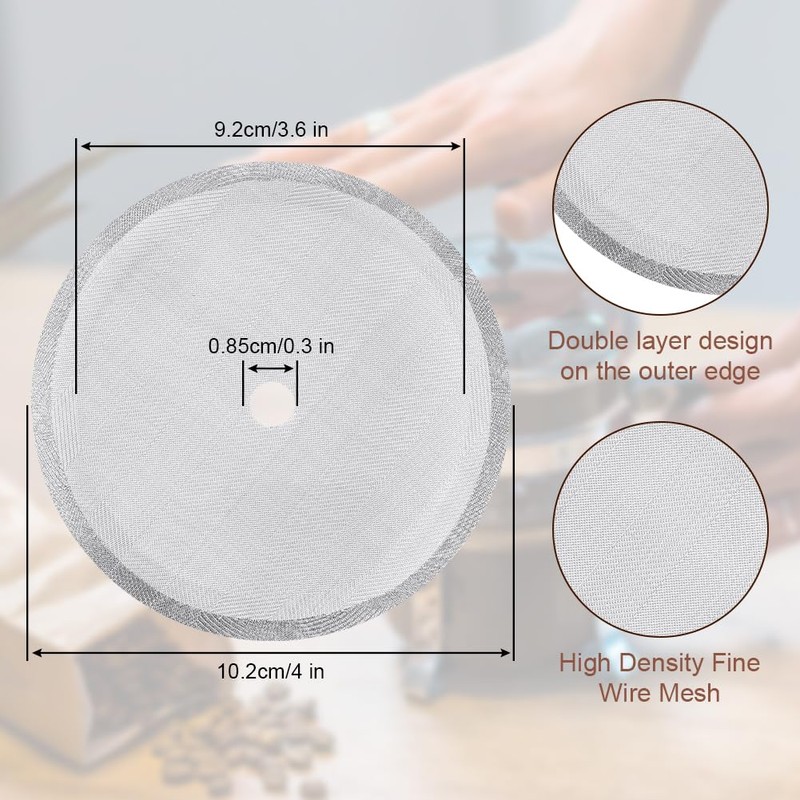 HOTUT Filter for Coffee Presses Mesh, Pack of 6 French