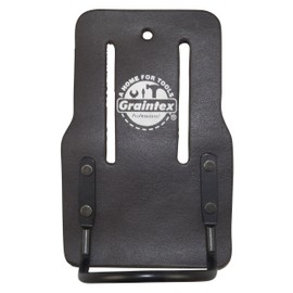Graintex LH2320 Fixed Hammer Holder Oil Tanned Leather Wide Belt Tunnel Slot , Brown