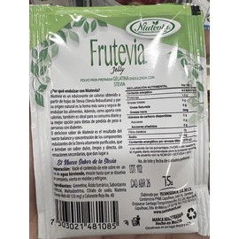 Frutevia 3 FRUTEVIA Gelatin Dessert Sugar Free Strawberry. Gelatina With Stevia